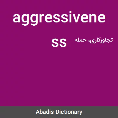 معنی aggressiveness