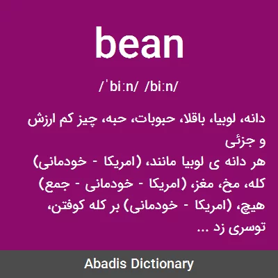 معنی bean