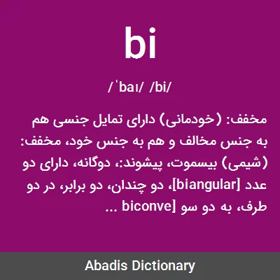 معنی bi