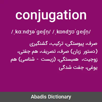 معنی conjugation