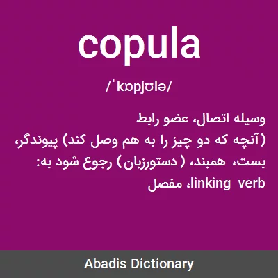 معنی copula