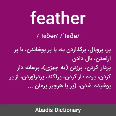 معنی feather