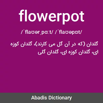معنی flowerpot