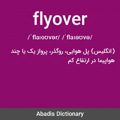 معنی flyover