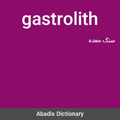 معنی gastrolith