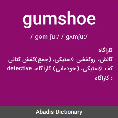 معنی gumshoe