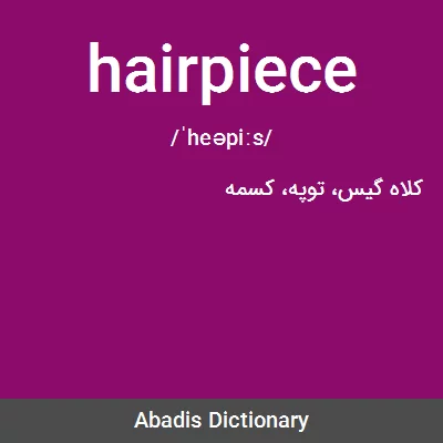 معنی hairpiece