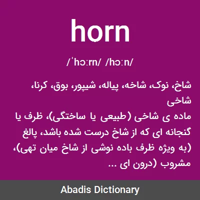 معنی horn