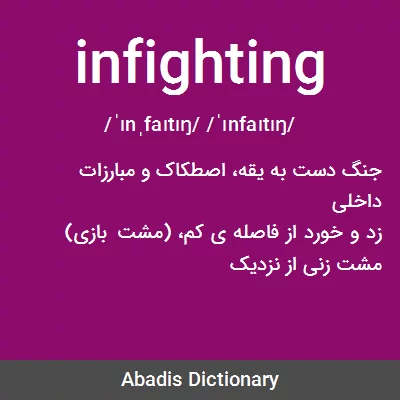 معنی infighting