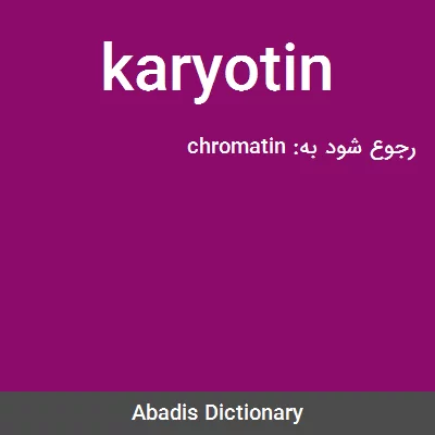 معنی karyotin