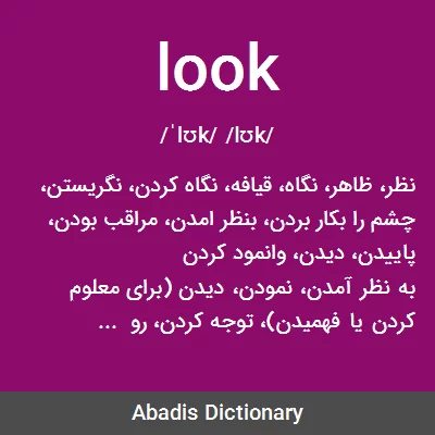 معنی look