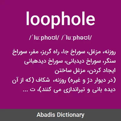معنی loophole