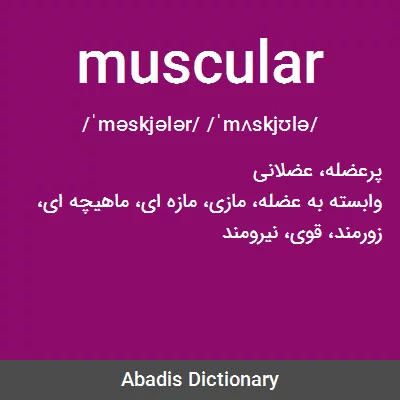 معنی muscular