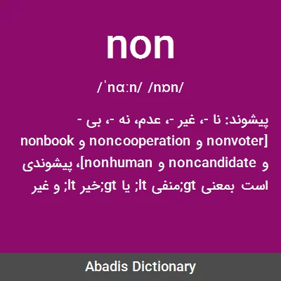 معنی non