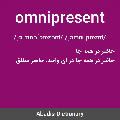 معنی omnipresent