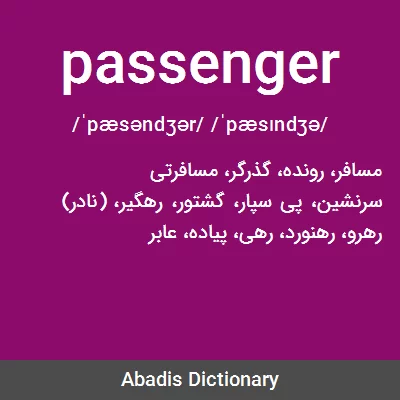 معنی passenger