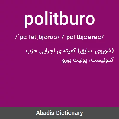 معنی politburo