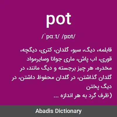 معنی pot