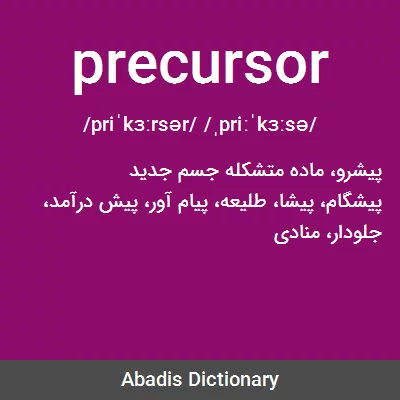 معنی precursor