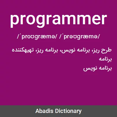 معنی programmer