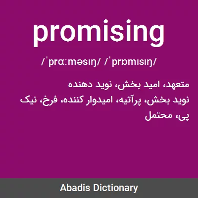 معنی promising