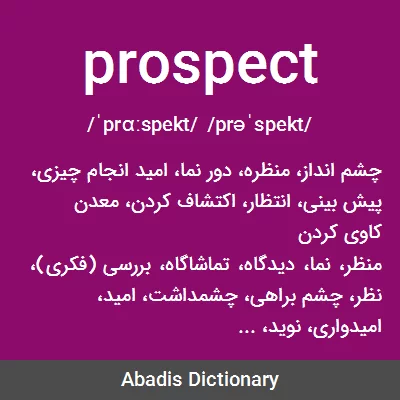 معنی prospect