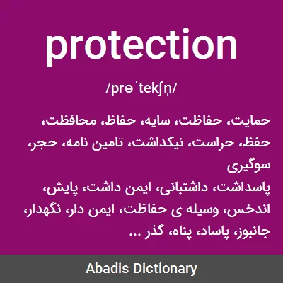 معنی protection