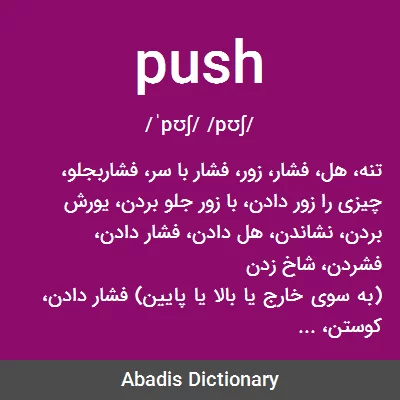 معنی push