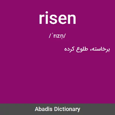 معنی risen