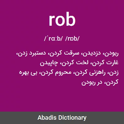 معنی rob