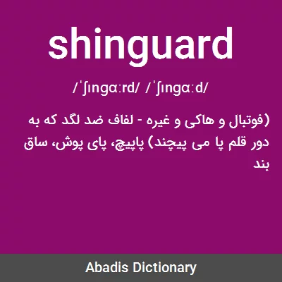 معنی shinguard
