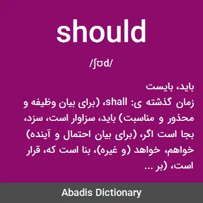 معنی should