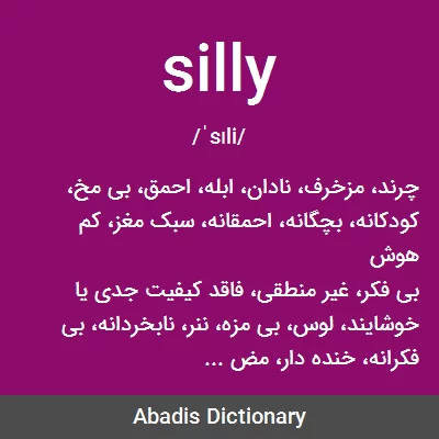 معنی silly