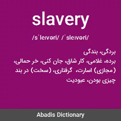 معنی slavery