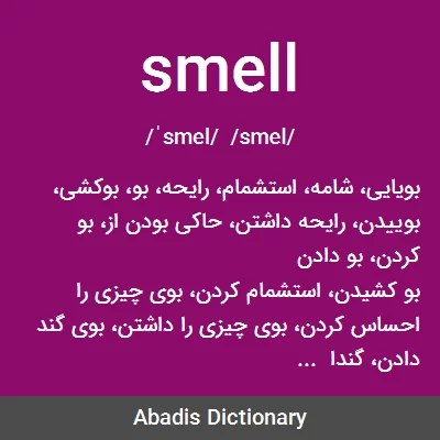 معنی smell