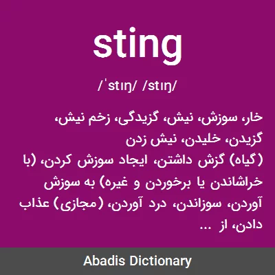 معنی sting