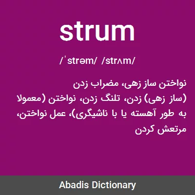 معنی strum
