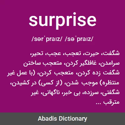 معنی surprise