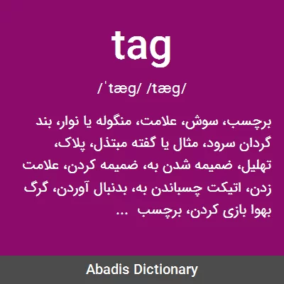 معنی tag