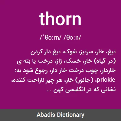 معنی thorn
