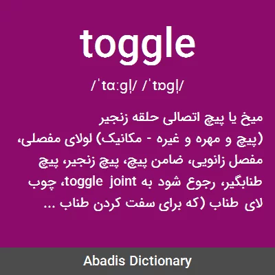 معنی toggle