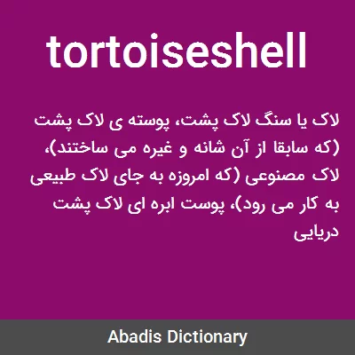 معنی tortoiseshell
