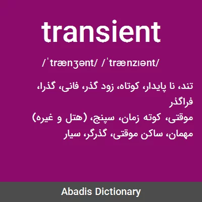 معنی transient