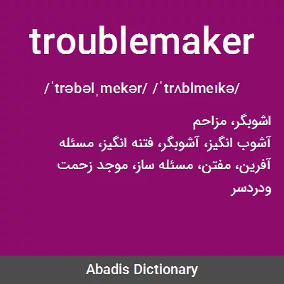 معنی troublemaker