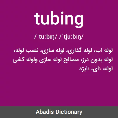 معنی tubing