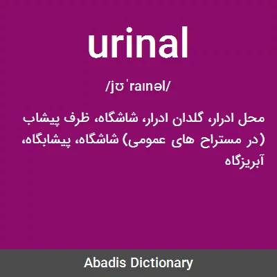 معنی urinal