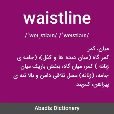معنی waistline