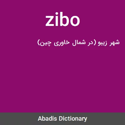 معنی zibo
