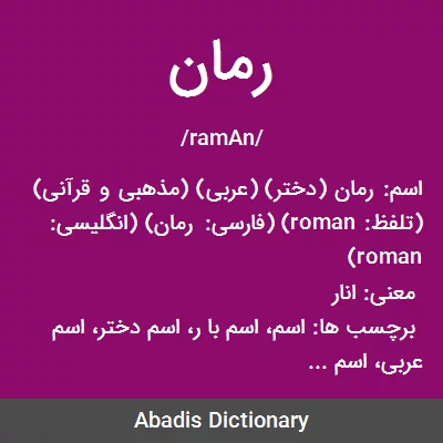 معنی رمان