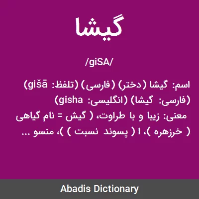 معنی گیشا